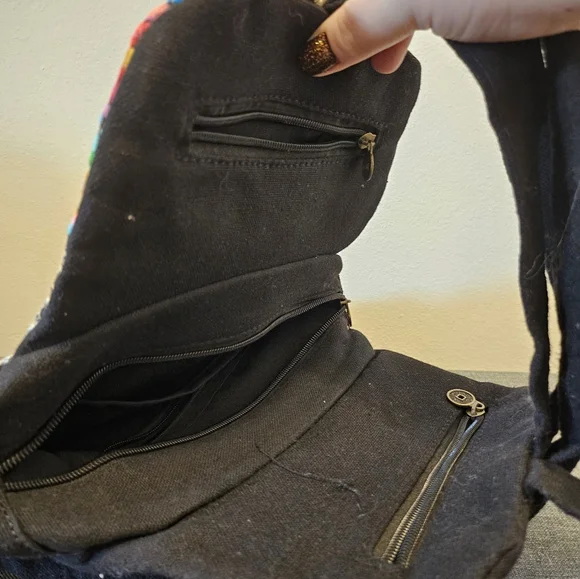 Embroidered Multicolor Backpack - Picture 3 of 6